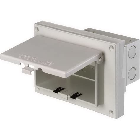 exterior recessed electrical box gf|low profile electrical boxes.